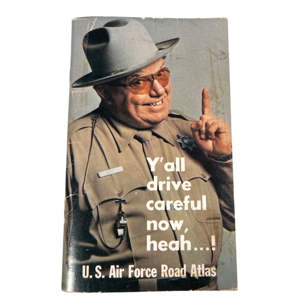 US Air Force Road Atlas Pocket Map Booklet Smokey & Bandit Military Memorabilia